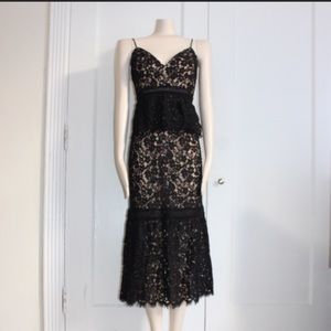 Bardot lace dress